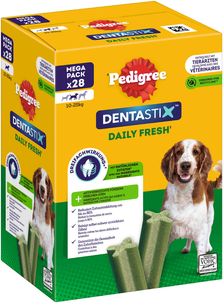 Pedigree Daily Dentastix Fresh für mittelgroße Hunde